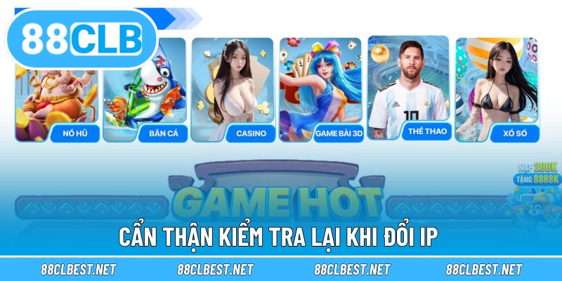 Cẩn thận kiểm tra lại sau khi thực hiện